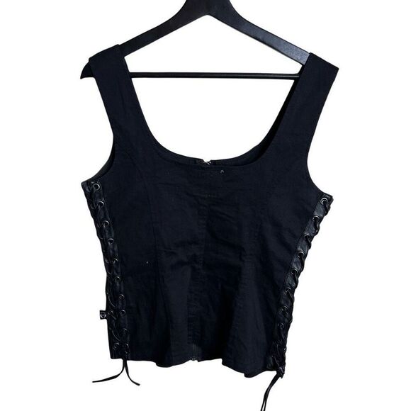 Tripp NYC Joan Jett Lace Up Vest Corset Large - Picture 4 of 5